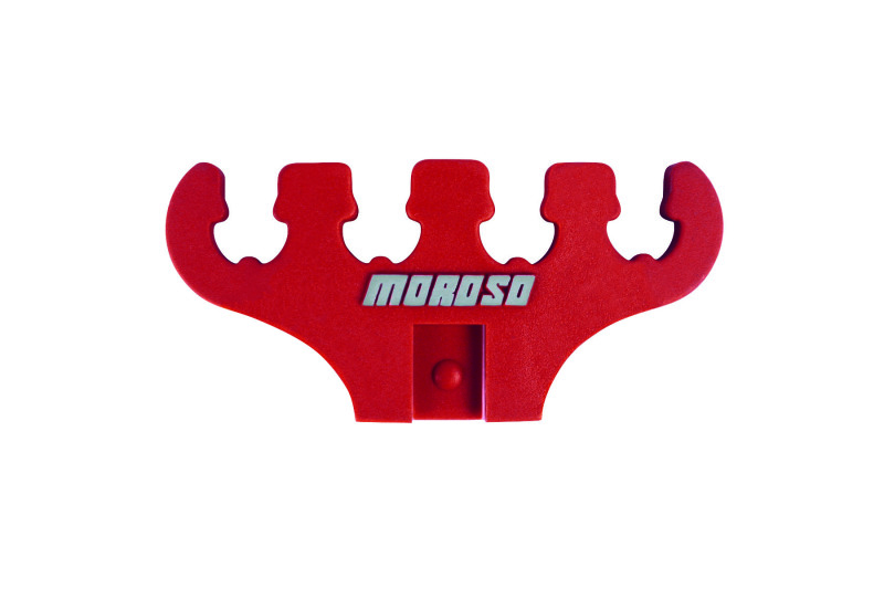 Moroso Wire Loom - 7-9mm - 4 Hole - Red - 2 Per Card - 97835