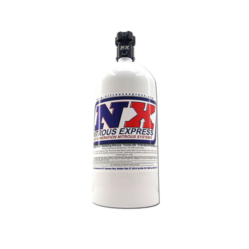 Nitrous Express 5lb Bottle w/Lightning 500 Valve (5.25 Dia x 17.64 Tall) - 11050