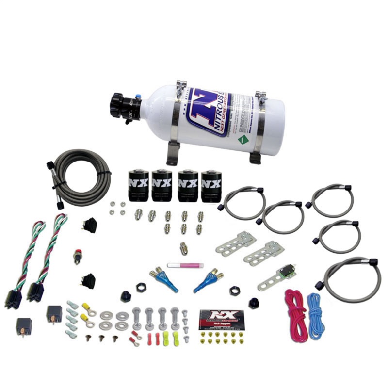 Nitrous Express Ford EFI Dual Stage Nitrous Kit (50-150HP x 2) w/5lb Bottle - 20124-05