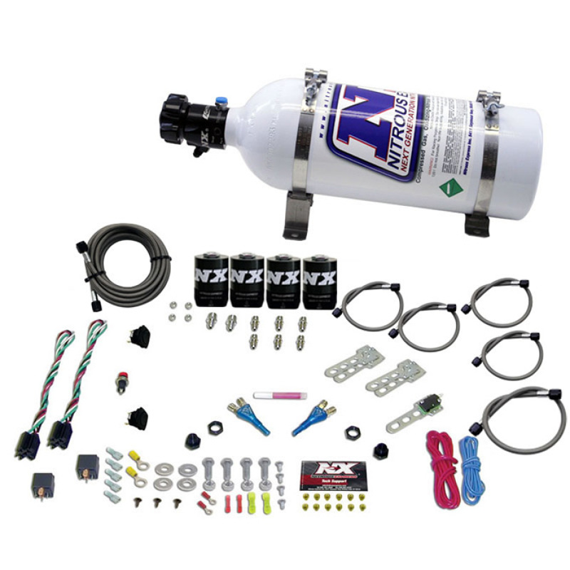 Nitrous Express Dodge EFI Dual Stage Nitrous Kit (50-150HP x 2) w/5lb Bottle - 20324-05