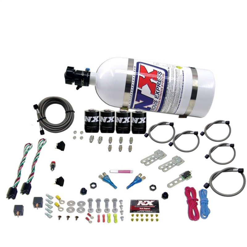 Nitrous Express Dodge EFI Dual Stage Nitrous Kit (50-150HP x 2) w/10lb Bottle - 20324-10