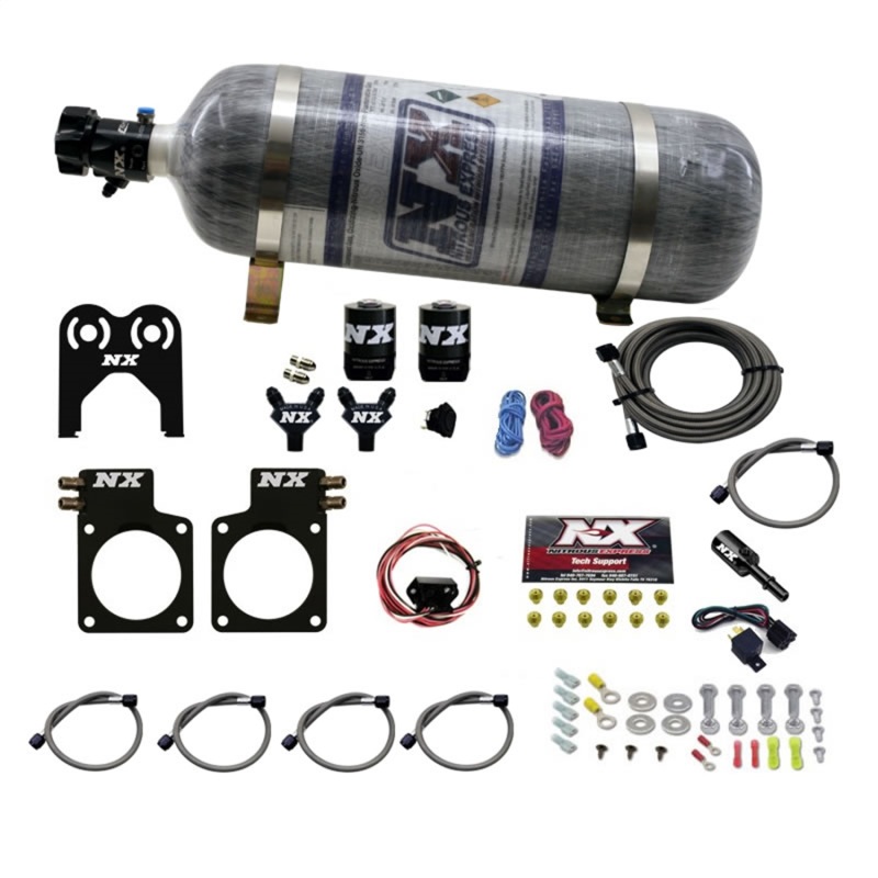 Nitrous Express Nissan GT-R Nitrous Plate Kit (35-300HP) w/Composite Bottle - 20717-12