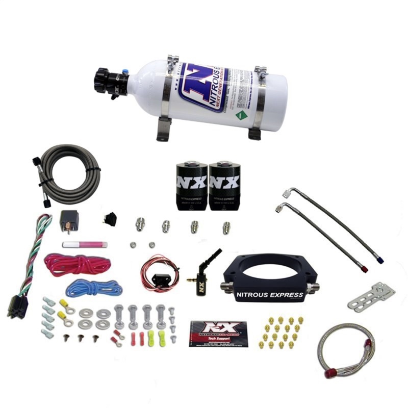 Nitrous Express 2014+ GM 6.2L Truck Nitrous Plate Kit (35-300HP) w/5lb Bottle - 20937-05