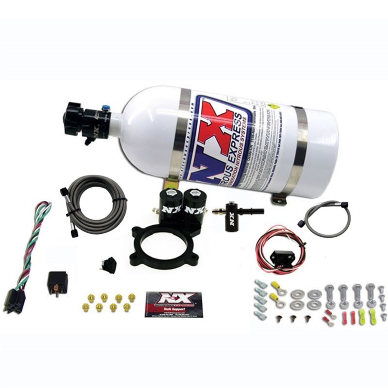 Nitrous Express 2014+ GM 5.3L Truck Nitrous Plate Kit (50-250HP) w/10lb Bottle - 20936-10