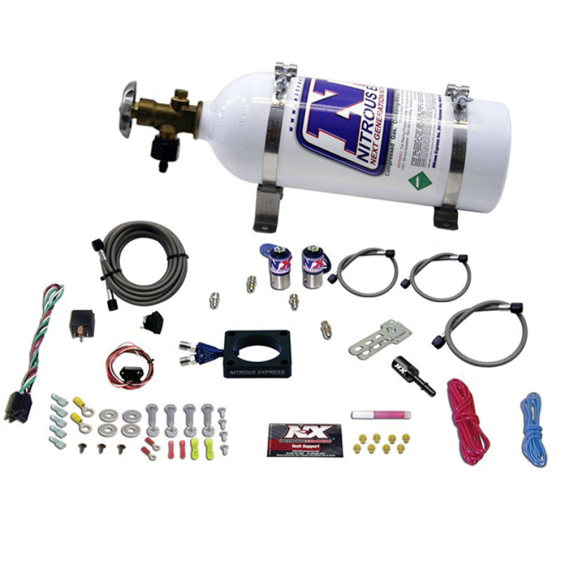 Nitrous Express 13-16 Dodge Dart 1.4L Turbo Nitrous Plate Kit (35-100HP) w/5lb Bottle - 20941-05