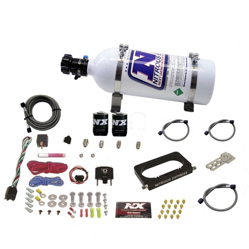 Nitrous Express 96-04 Ford Mustang Cobra/Mach 1 4 Valve Nitrous Kit (50-300HP) w/5lb Bottle - 20950-05