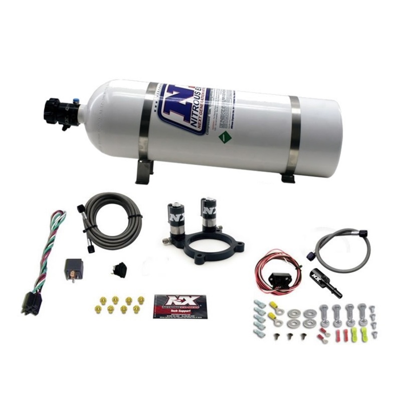 Nitrous Express Ford 3.5L/3.7L V6 Nitrous Plate Kit w/15lb Bottle - 20952-15