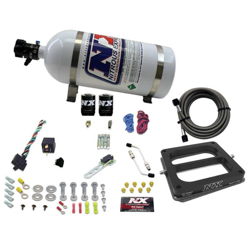 Nitrous Express Dom/Gasoline Nitrous Kit (100-500HP) w/10lb Bottle - 50070-10