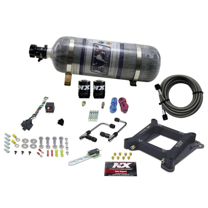 Nitrous Express 4150 Gemini Pro-Power Alcohol Nitrous Kit w/Composite Bottle - 60545-12