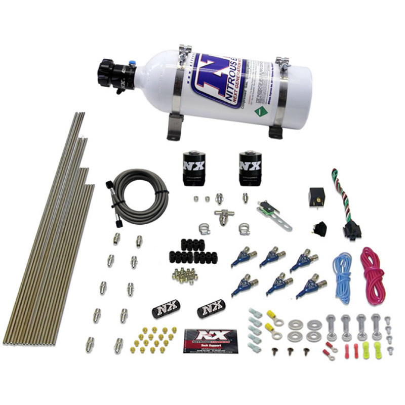 Nitrous Express V6AN Gasoline EFI Nitrous Kit (150-375HP) w/5lb Bottle - 80006EFI-05