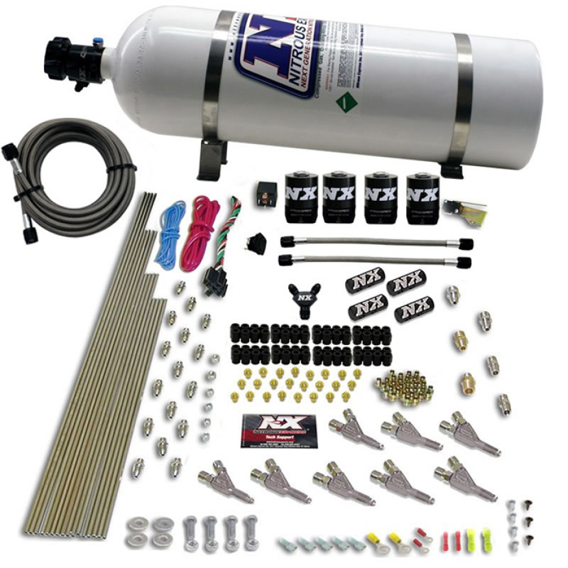 Nitrous Express Vortech Nozzle Nitrous Kit w/15lb Bottle - 80016-15