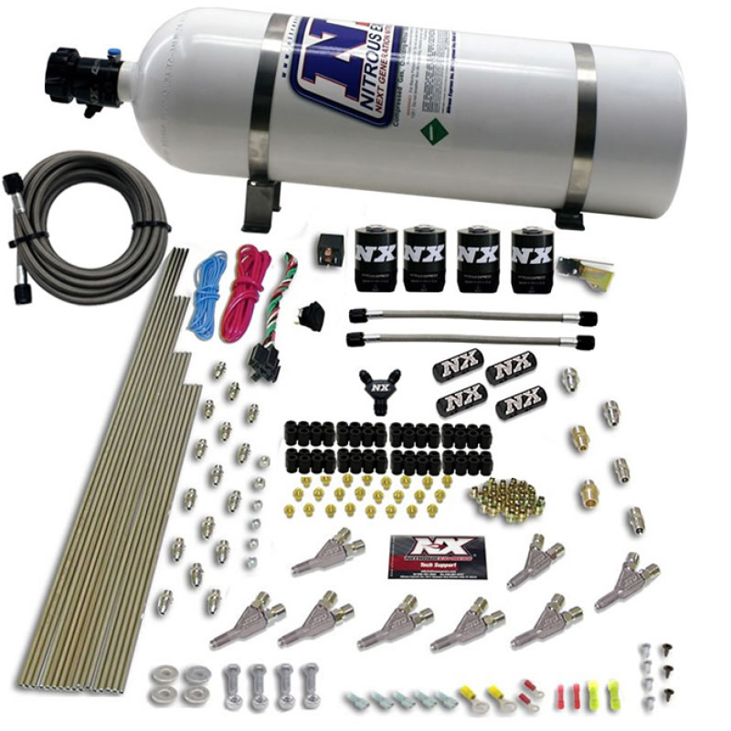 Nitrous Express STD Nozzle Nitrous Kit w/12lb Composite Bottle - 80018-15