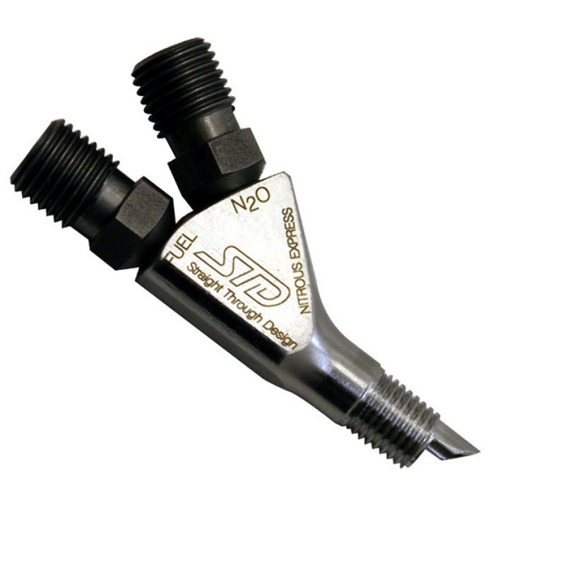 Nitrous Express Straight Thru Design Nozzle w/Fittings (Replaces Any 1/16 NPT Nozzle) - 80018