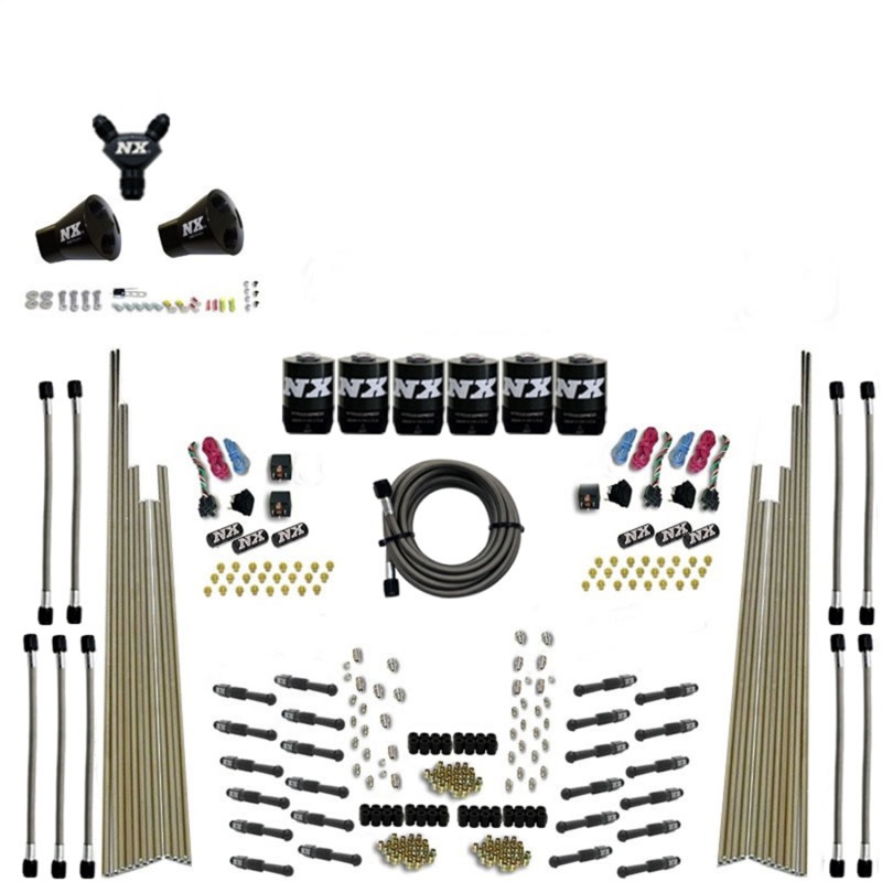 Nitrous Express 8 Cyl Dry Direct Port Three Stage 6 Solenoids Nitrous Kit (200-600HP) w/o Bottle - 93206-00