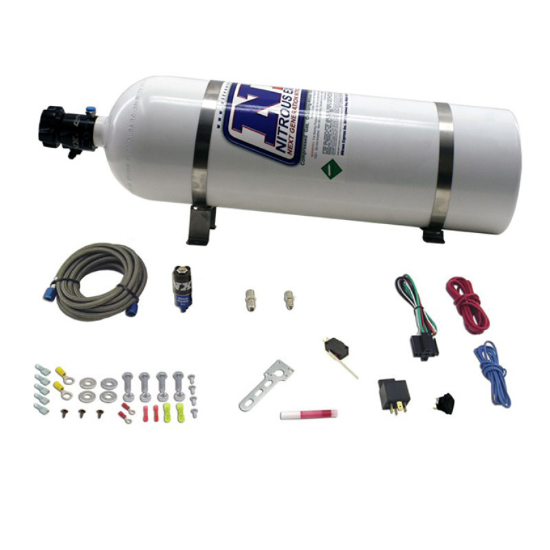 Nitrous Express Diesel Dry Nitrous Kit w/15lb Bottle/Mounting Hardware for 50HP - NXD11110