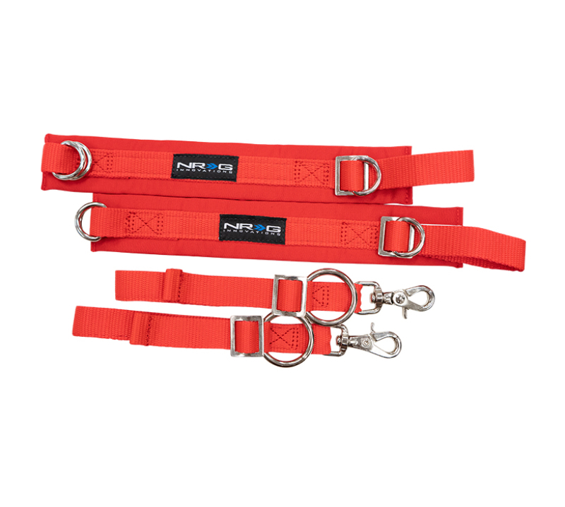 NRG SFI 3.3 Arm Restraints One Pair - Red - SBH-AR01RD