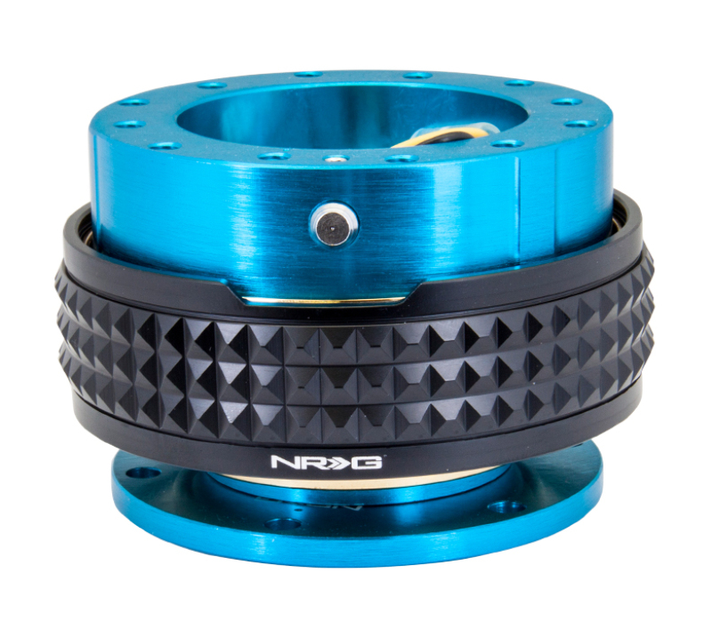 NRG Quick Release Kit - Pyramid Edition - New Blue Body / Black Pyramid Ring - SRK-210NB/BK