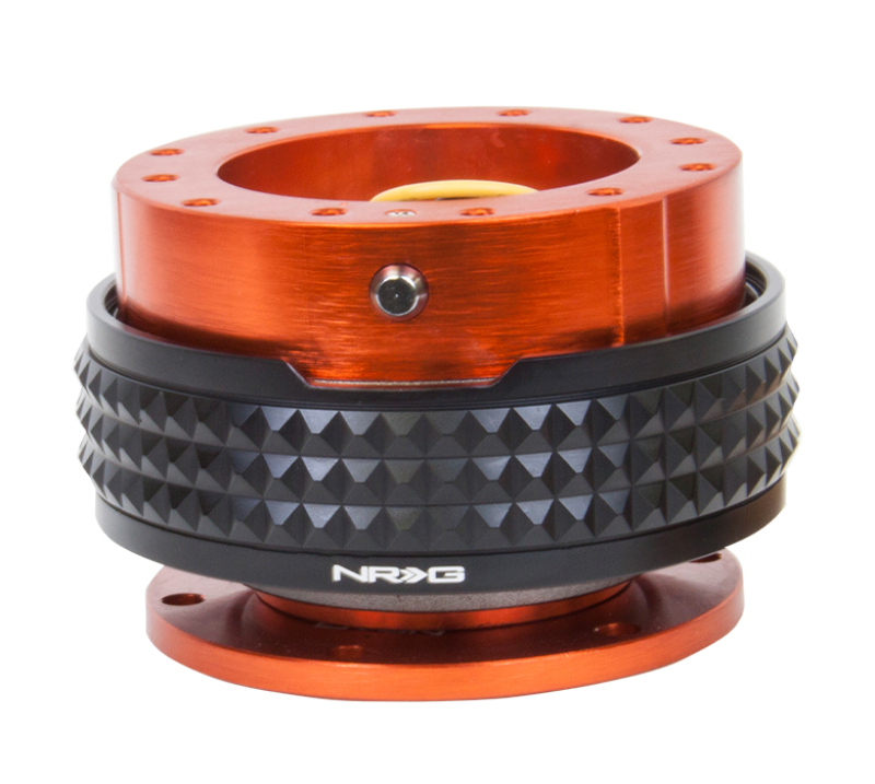 NRG Quick Release Kit - Pyramid Edition - Orange Body / Black Pyramid Ring - SRK-210OR/BK