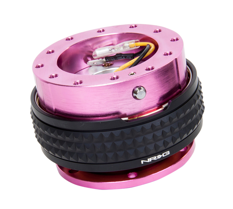 NRG Quick Release Kit - Pyramid Edition - Pink Body / Black Pyramid Ring - SRK-210PK/BK