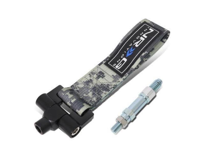 NRG Bolt-In Tow Strap Digital Camo- Honda Fit/Jazz 08+ (5000lb. Limit) - TOW-131CM2