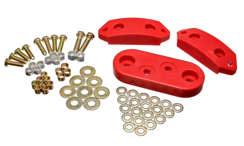 Energy Suspension 61-73 VW Beetle/70-73 Super Beetle Red Motor and Trans Mount Bushings (Inc H/W) - 15.1101R