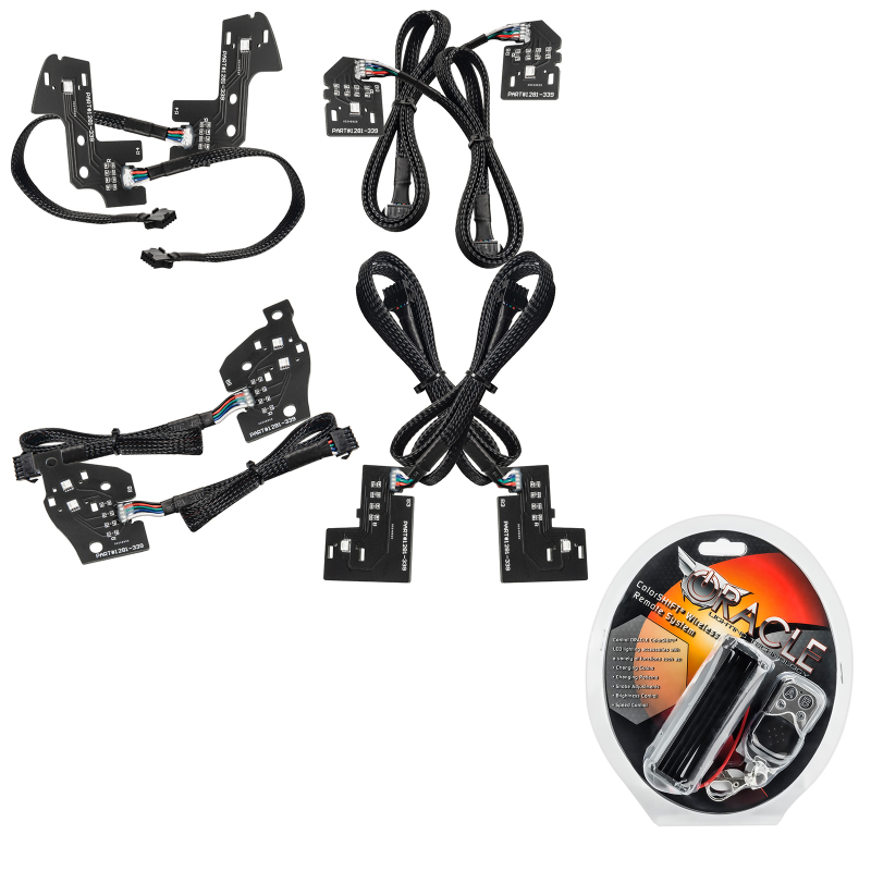 Oracle 19-21 Dodge RAM 1500 RGB+W Headlight DRL Upgrade Kit - Reflector LED Headlights - ColorSHIFT - 1281-330