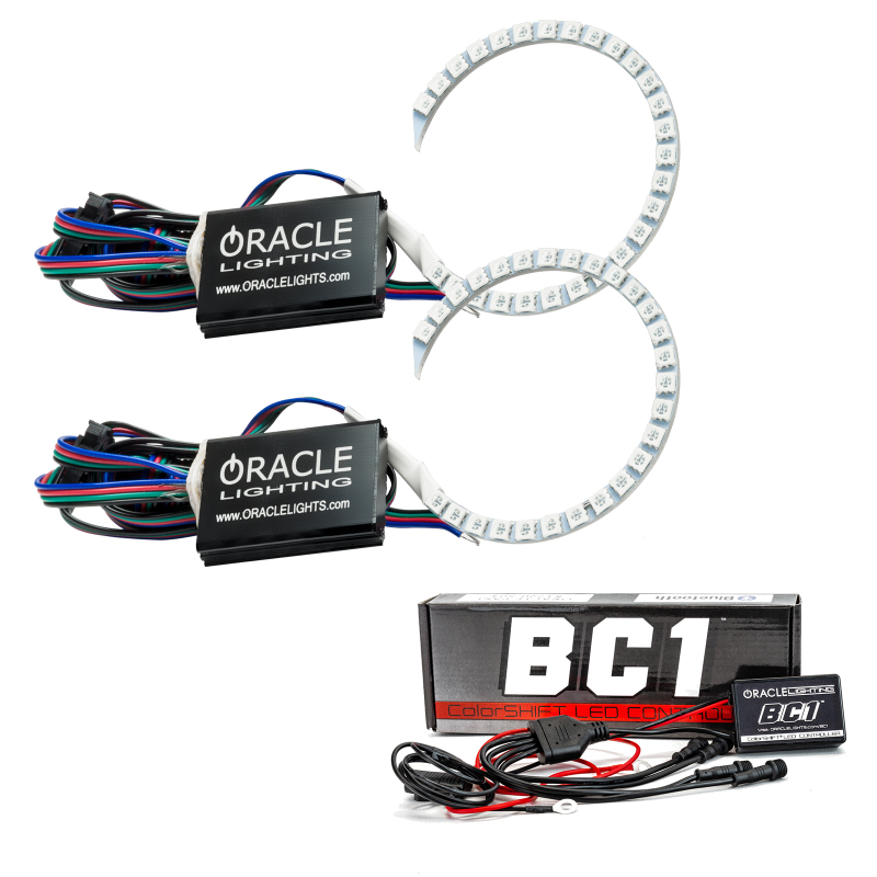 Oracle 18-21 Ford Mustang LED Headlight Halo Kit - ColorSHIFT w/ BC1 Controller - 1347-335