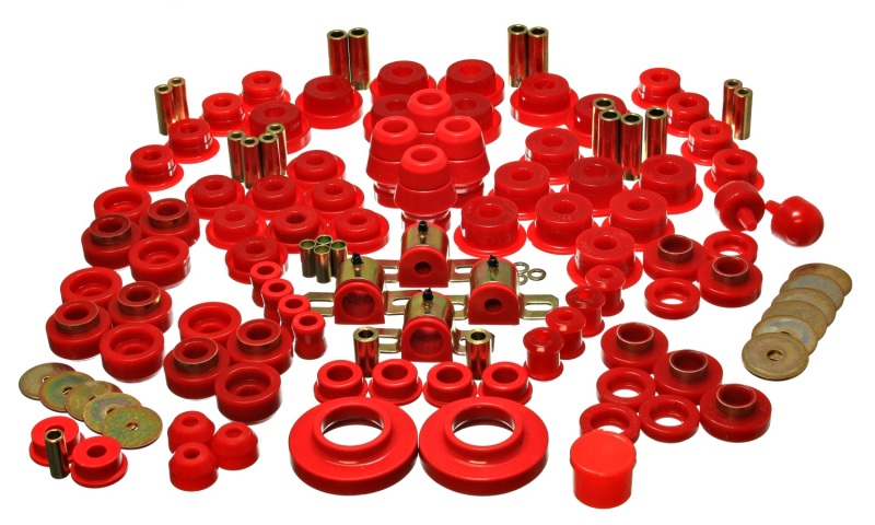 Energy Suspension 97-06 Jeep Wrangler TJ Red Hyper-Flex Master Bushing Set - 2.18107R