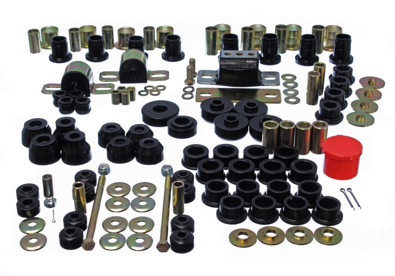 Energy Suspension 63-82 Chevrolet Corvette Black Hyper-flex Master Bushing Set - 3.18123G