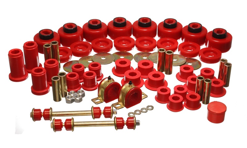 Energy Suspension 01-06 Chevy Silverado 4WD Red Hyper-flex Master Bushing Set - 3.18128R