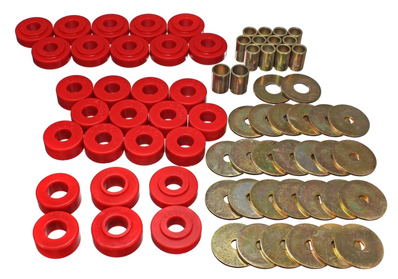 Energy Suspension 65-67 Chevy Malibu/Chevelle/El Camino/Monte Carlo Body Mount Set - 3.4111R