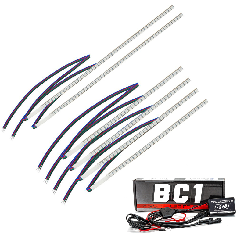 Oracle 17-19 Ford F-250/F-350 Superduty Headlight DRL Upgrade Kit - ColorSHIFT w/ BC1 Controller - 2522-335