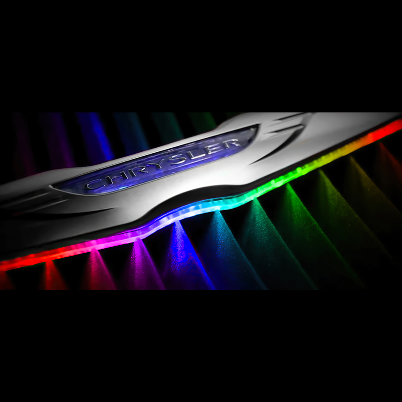 Oracle Chrysler Illuminated LED Sleek Wing - RGB ColorSHIFT - 3019-333