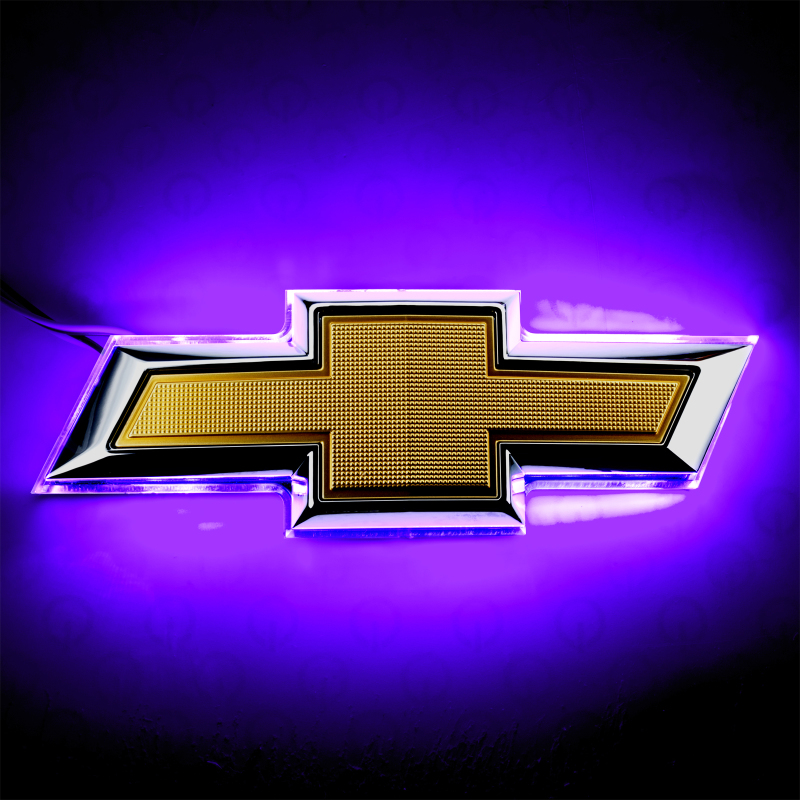 Oracle 14-15 Chevrolet Camaro Illuminated Bowtie - Dual Intensity - UV/Purple - 3157-007