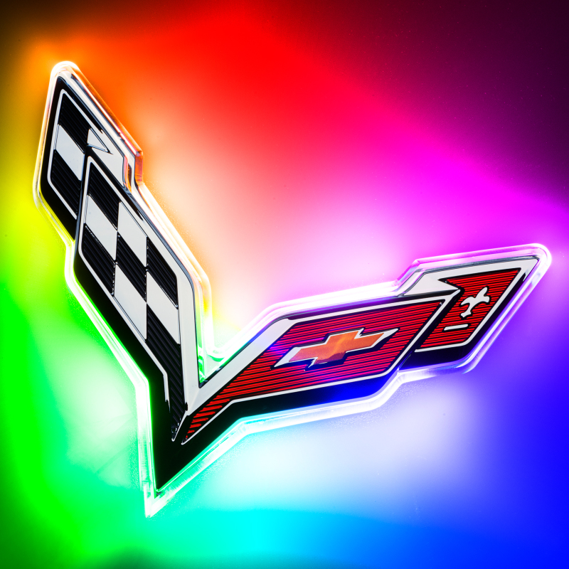 Oracle Corvette C7 Rear Illuminated Emblem - ColorSHIFT - 3633-333