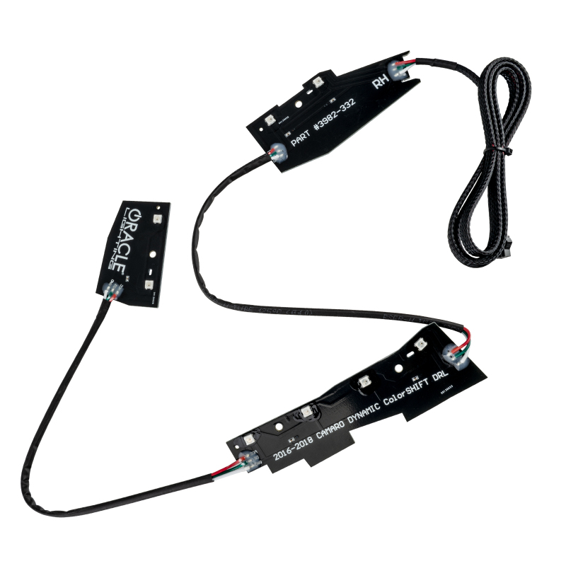 Oracle 16-18 Chevy Camaro Dynamic Headlight DRL Upgrade Kit - ColorSHIFT - Dynamic - 3982-332