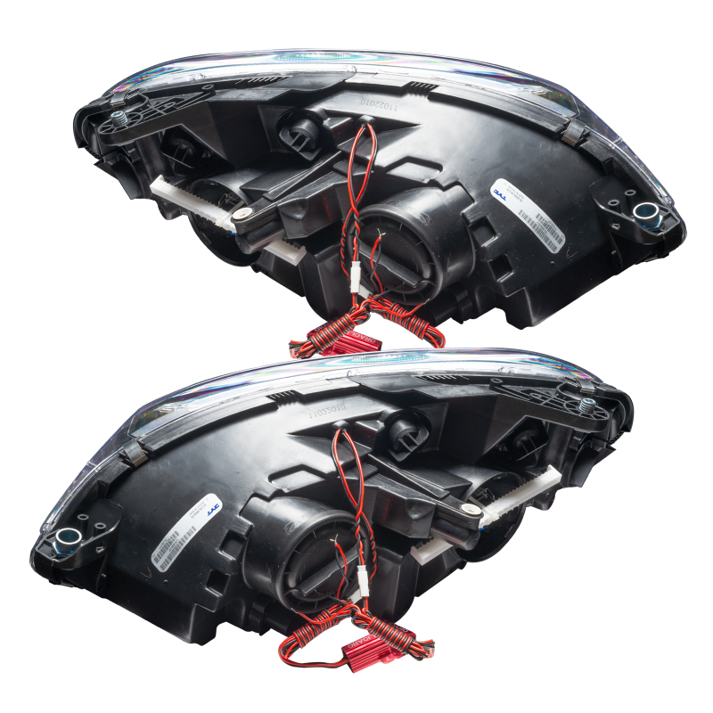 Oracle 08-11 Mercedes Benz C-Class Pre-Assembled Headlights Chrome Housing ColorSHIFT w/o Controller - 7115-334