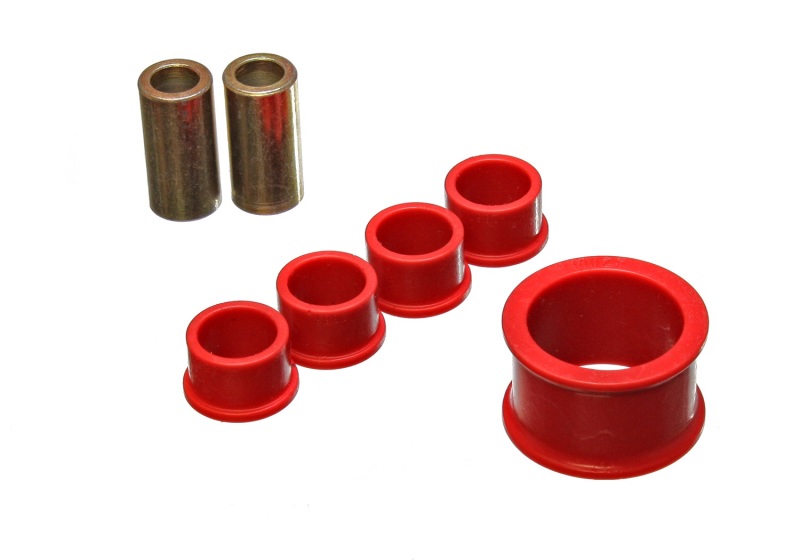 Energy Suspension 02-09 Nissan 350Z / 03-07 Infiniti G35 Coupe Red Rack and Pinion Bushing Set - 7.10105R