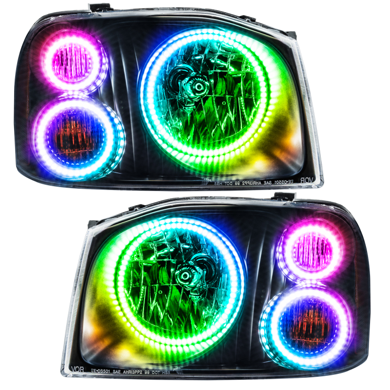 Oracle 01-04 Nissan Frontier SMD HL - Triple Halo - ColorSHIFT - 8905-330