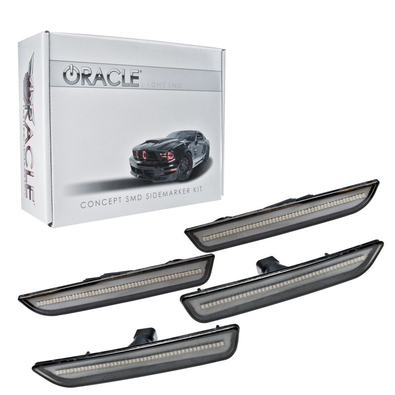 Oracle 10-14 Ford Mustang Concept Sidemarker Set - Tinted - No Paint - 9700-020