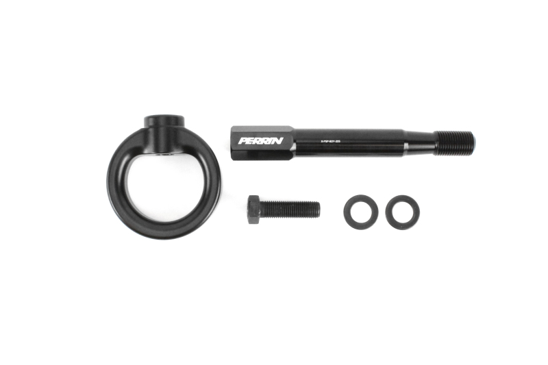 Perrin 2022 Subaru WRX / 18-21 Crosstrek Tow Hook Kit (Rear) - Black - PSP-BDY-257BK