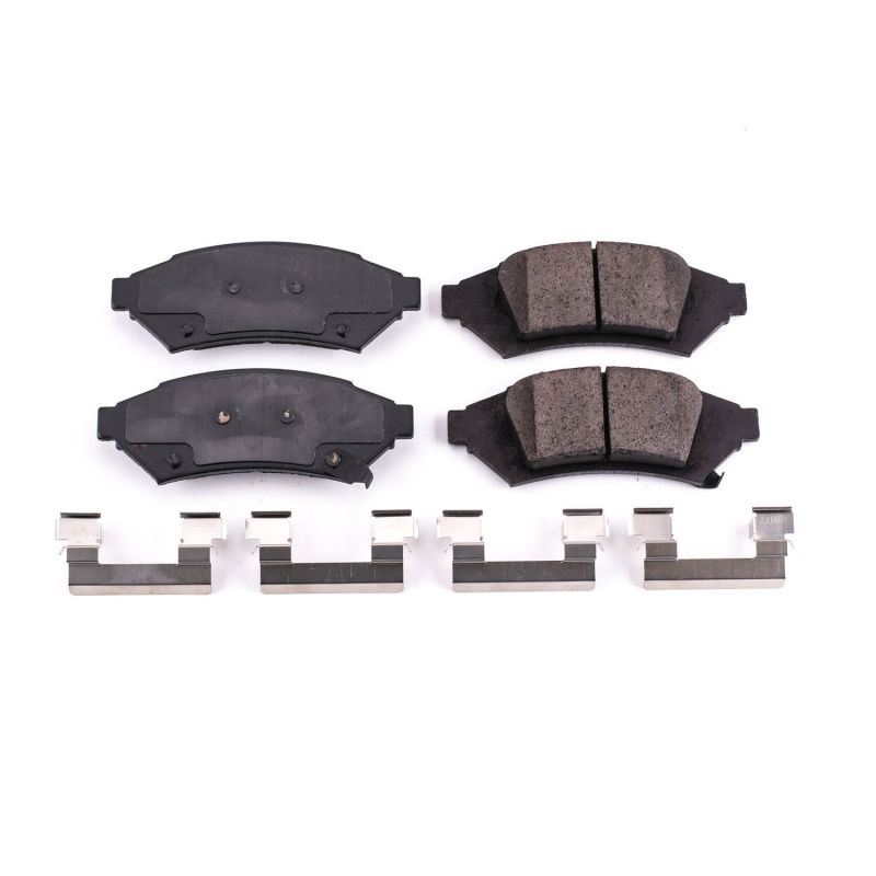 Power Stop 2004 Pontiac Grand Prix Front Z17 Evolution Ceramic Brake Pads w/Hardware - 17-1000