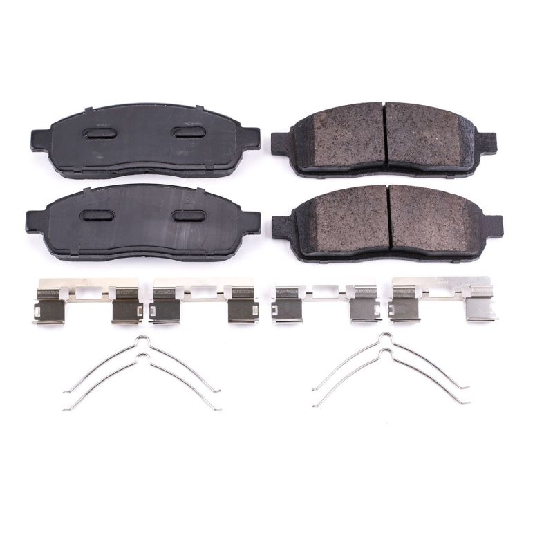 Power Stop 04-08 Ford F-150 Front Z17 Evolution Ceramic Brake Pads w/Hardware - 17-1011