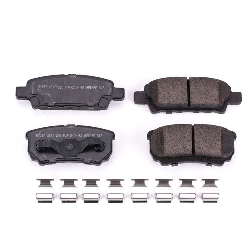 Power Stop 11-14 Chrysler 200 Rear Z17 Evolution Ceramic Brake Pads w/Hardware - 17-1037