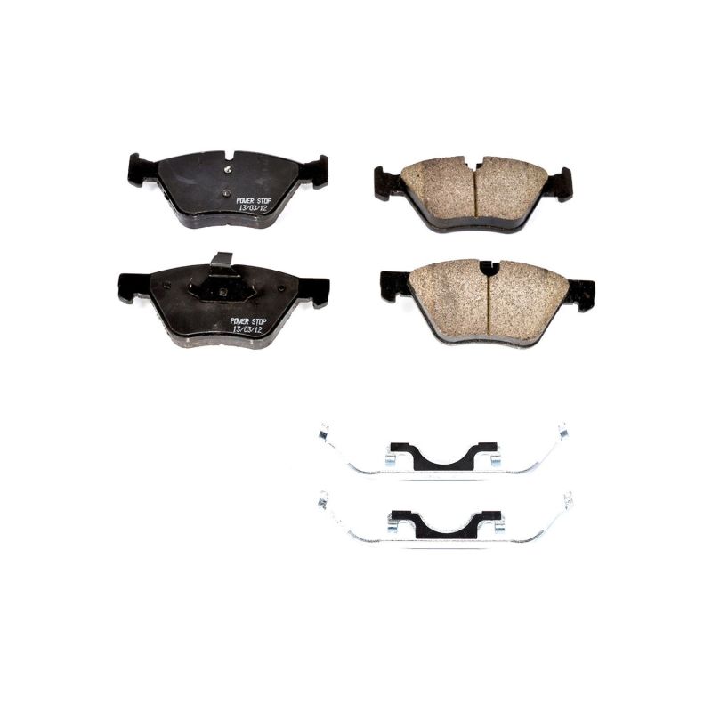 Power Stop 2005 Jaguar Vanden Plas Front Z17 Evolution Ceramic Brake Pads w/Hardware - 17-1065