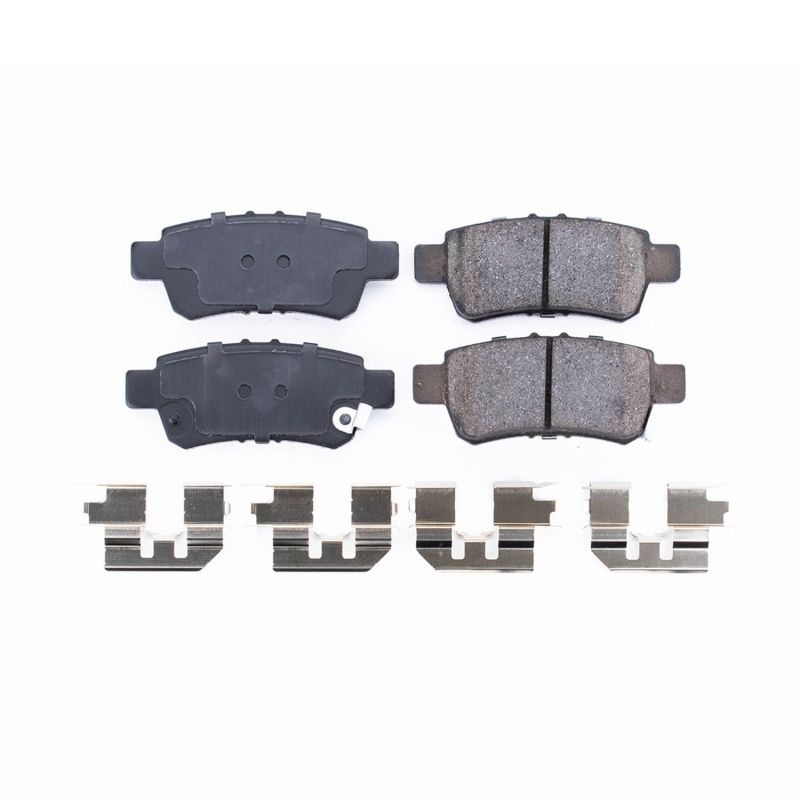 Power Stop 05-10 Honda Odyssey Rear Z17 Evolution Ceramic Brake Pads w/Hardware - 17-1088