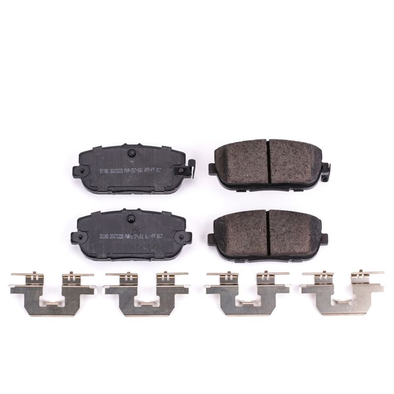 Power Stop 17-19 Fiat 124 Spider Rear Z17 Evolution Ceramic Brake Pads w/Hardware - 17-1180