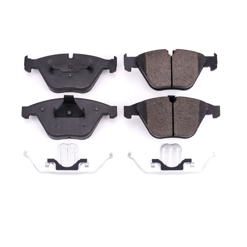 Power Stop 08-13 BMW 328i Front Z17 Evolution Ceramic Brake Pads w/Hardware - 17-1260