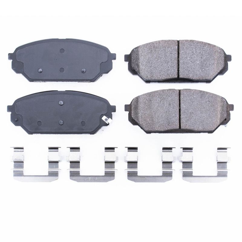 Power Stop 07-12 Hyundai Veracruz Front Z17 Evolution Ceramic Brake Pads w/Hardware - 17-1301
