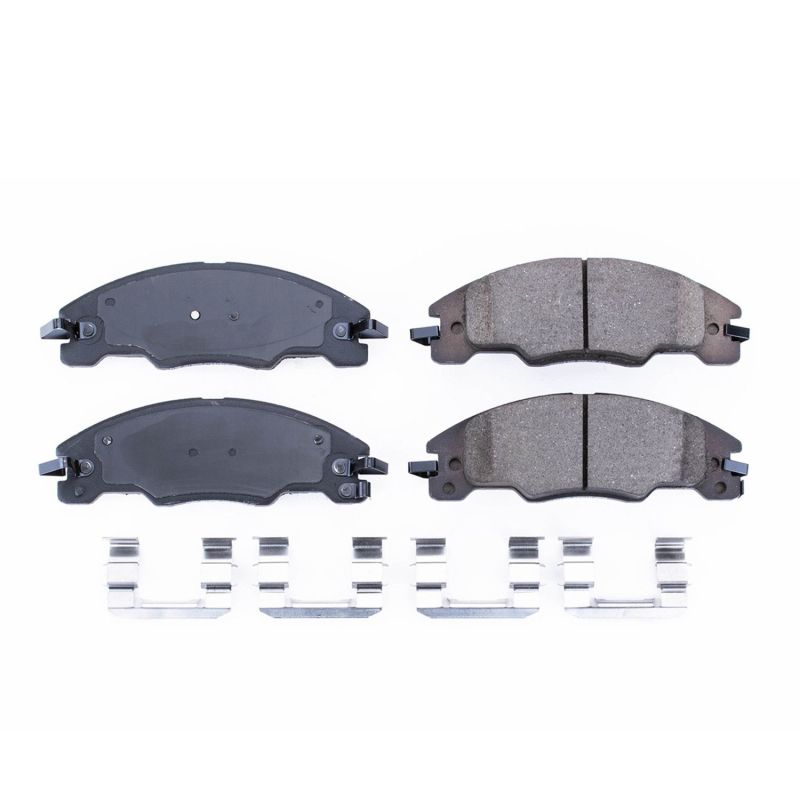 Power Stop 08-11 Ford Focus Front Z17 Evolution Ceramic Brake Pads w/Hardware - 17-1339